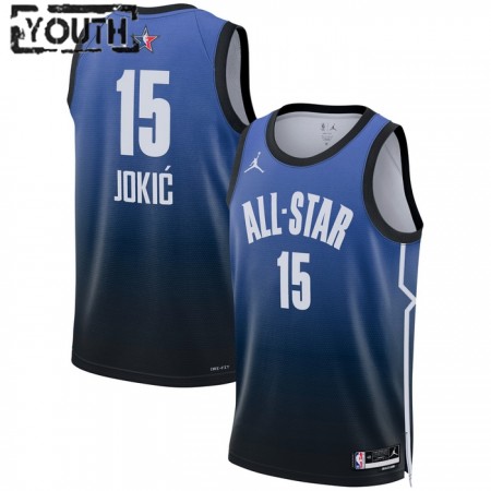 Maillot Basket Enfant All-Star 2023 Team 1 Nikola Jokic 15 Nike Bleu Swingman
